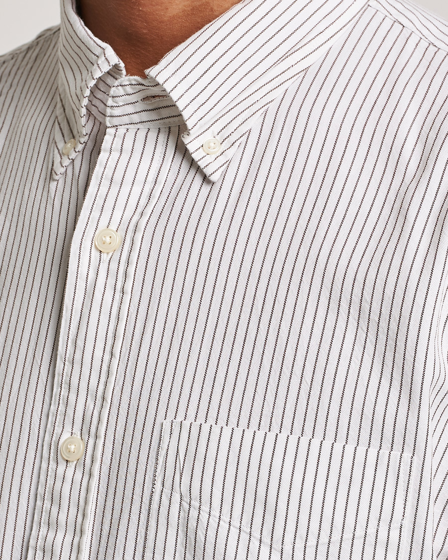 Homme | Chemises | GANT | Regular Fit Archive Oxford Striped Shirt Eggshell