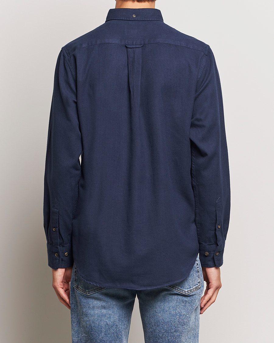 Homme | Chemises | GANT | Regular Fit Herringbone Flannel Shirt Marine