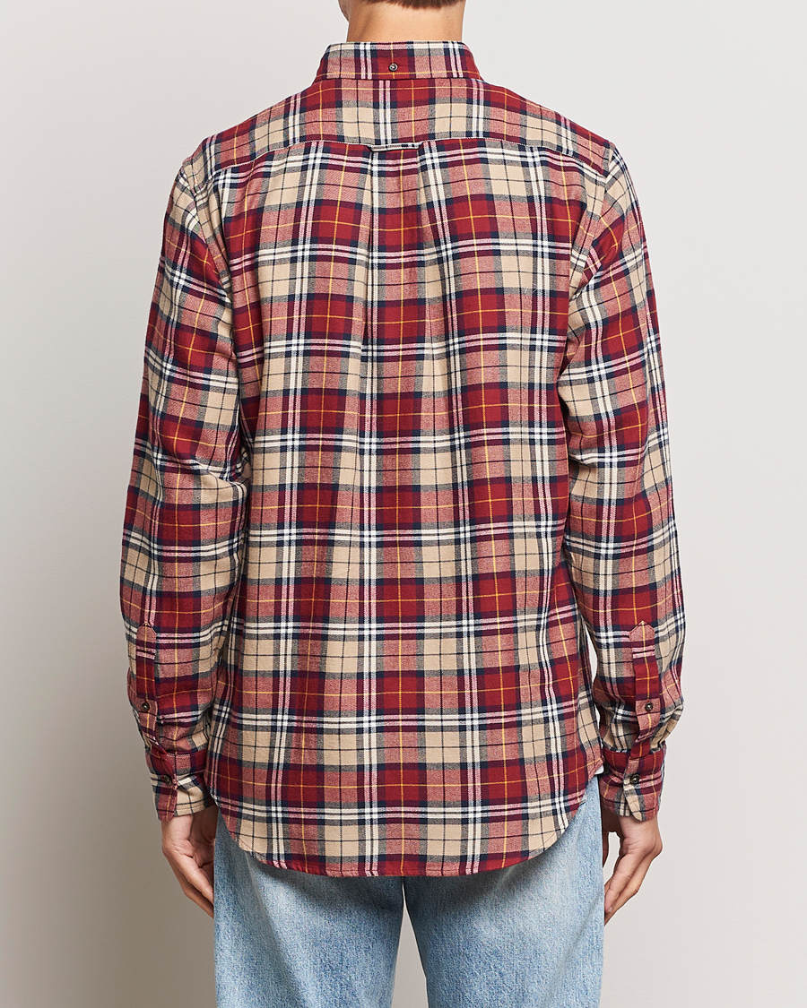 Homme | Chemises | Gant | Regular Fit Flannel Checked Shirt Plumped Red