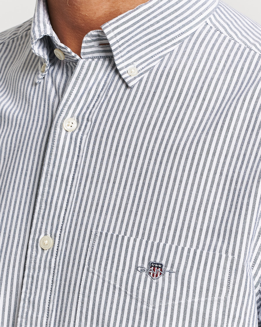 Homme | Chemises | GANT | Regular Fit Striped Oxford Shirt Persien Blue