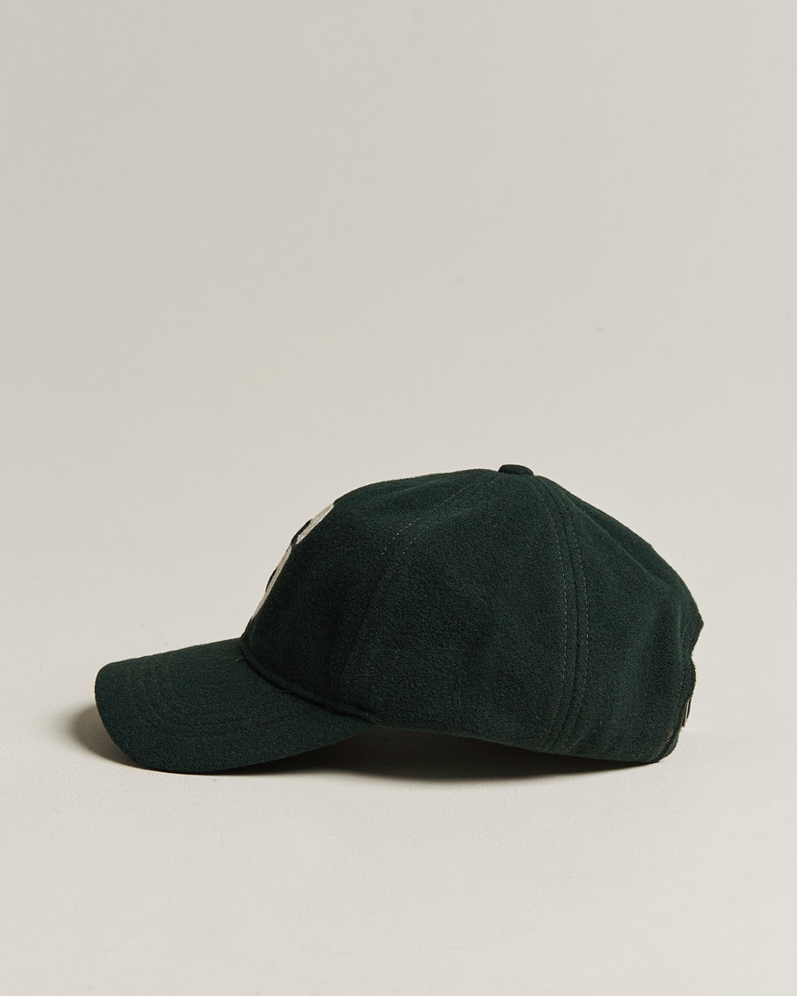 Homme | GANT Badge Wool Cap Tartan Green | GANT | Badge Wool Cap Tartan Green