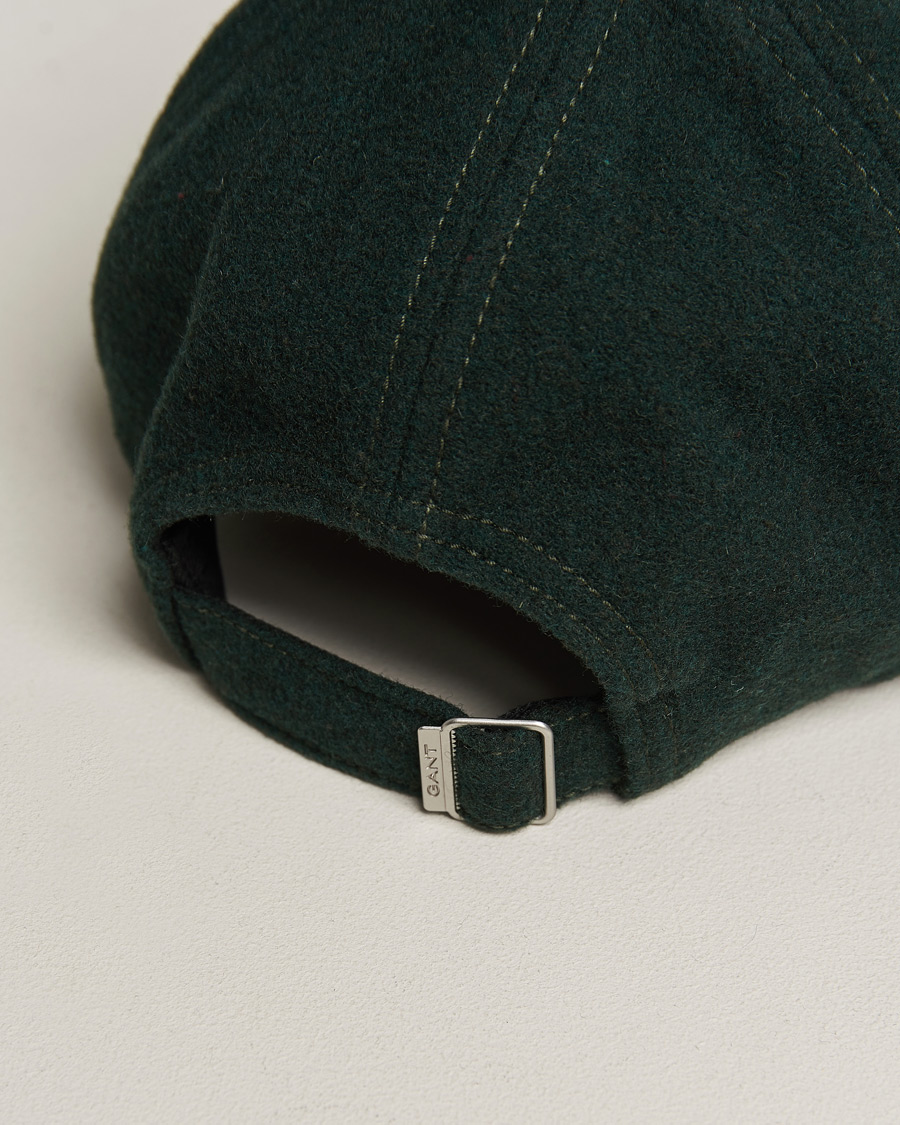 Homme | GANT Badge Wool Cap Tartan Green | GANT | Badge Wool Cap Tartan Green