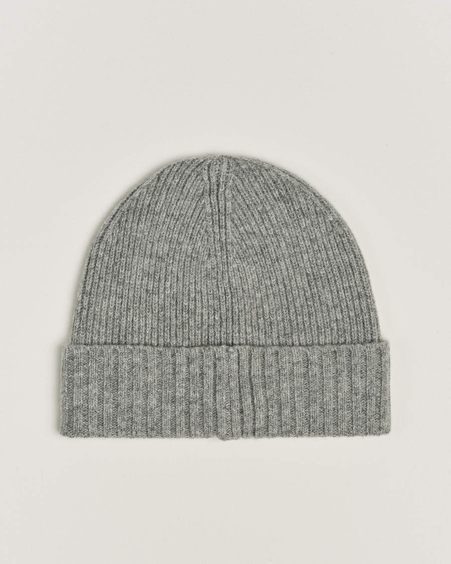 Homme | Bonnets | GANT | Wool Lined Beanie Grey Melange
