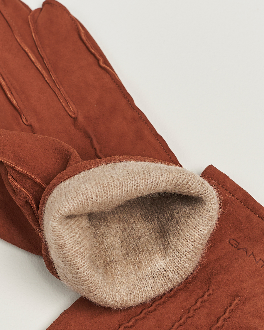 Homme |  | GANT | Classic Suede Gloves Clay Brown