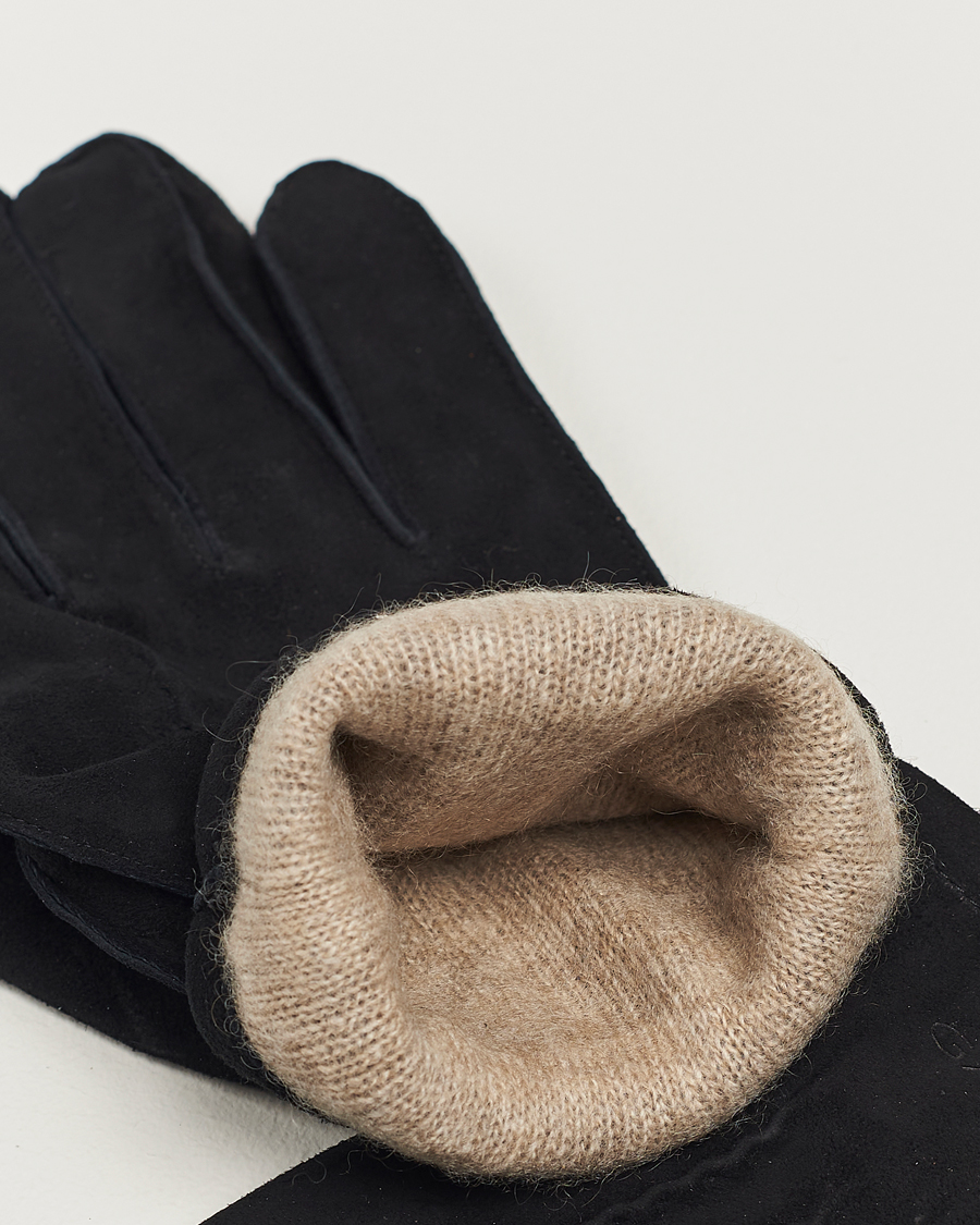 Homme |  | GANT | Classic Suede Gloves Black