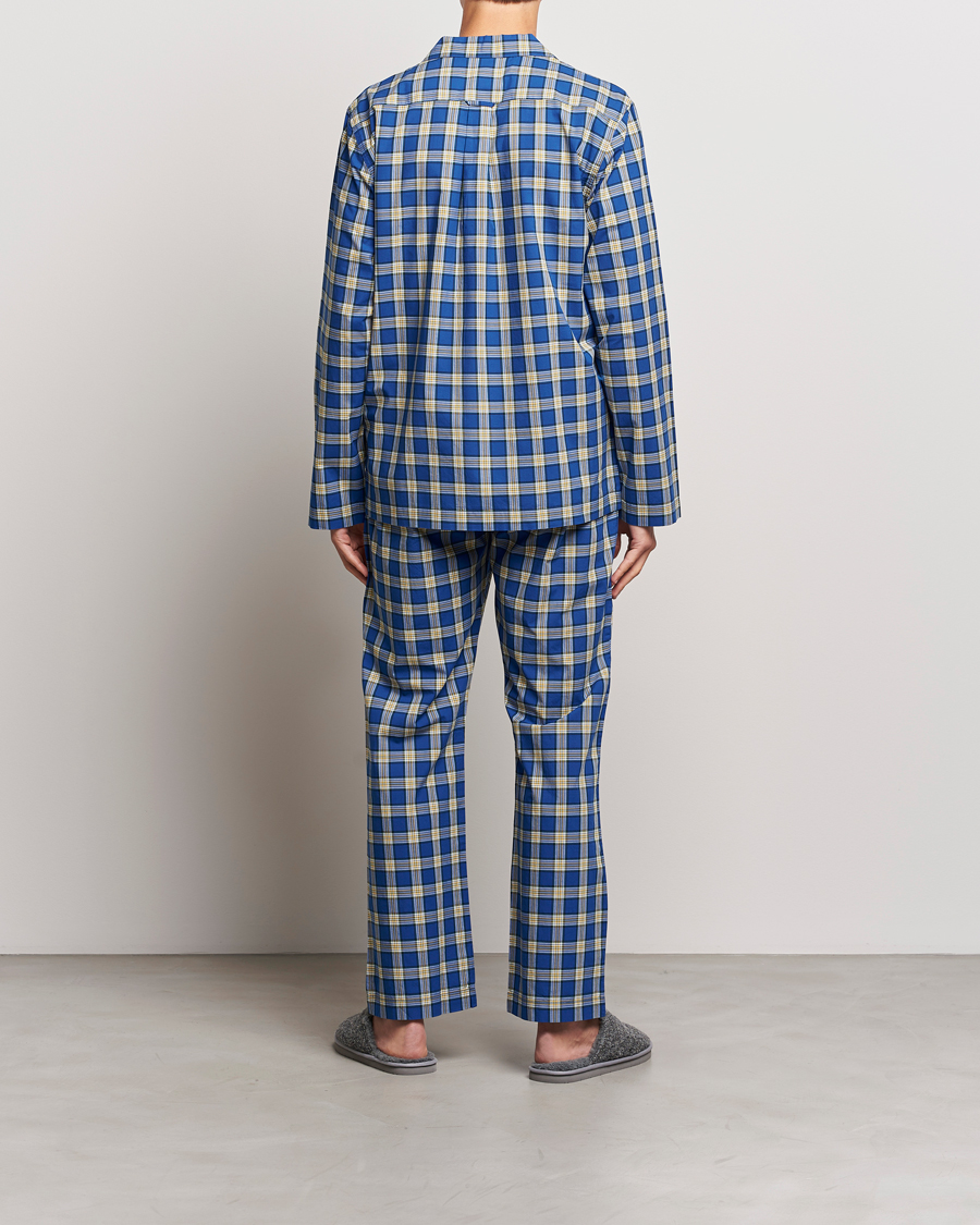 Homme | Peignoirs Et Pyjamas | Gant | Checked Pyjama Set College Blue