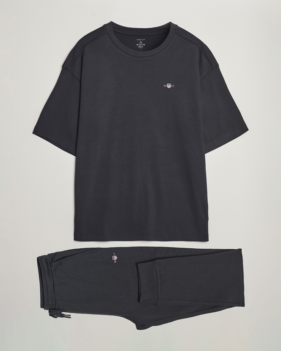 Homme | Peignoirs Et Pyjamas | GANT | Premium Loungewear Set Black