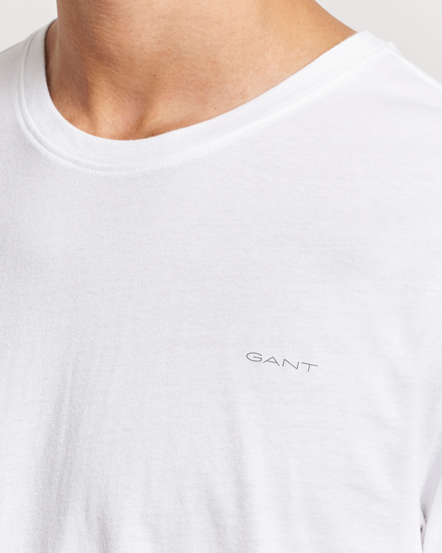 Homme | T-shirts | GANT | 2-Pack Crew Neck T-Shirt Navy/White