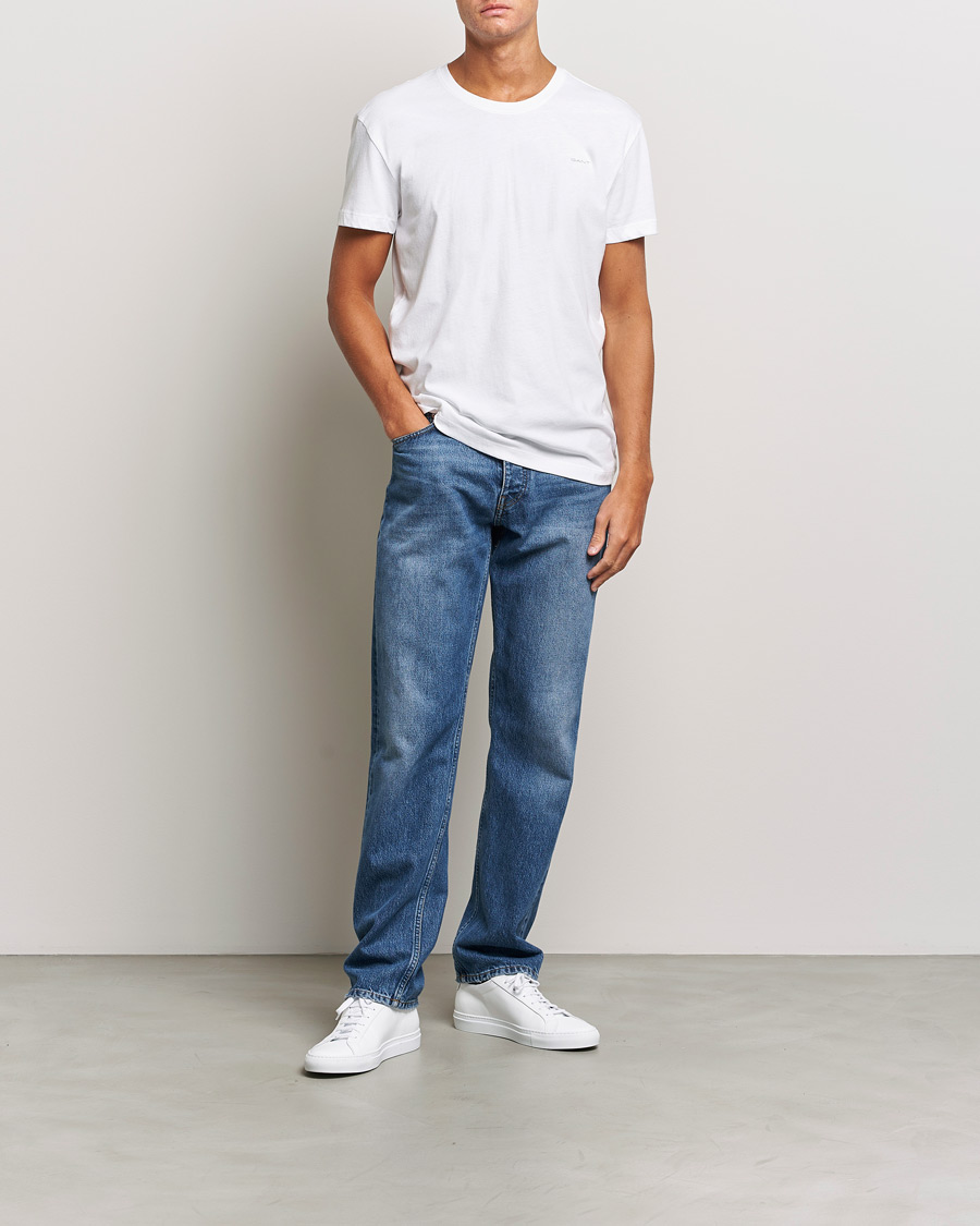 Homme | T-shirts | GANT | 2-Pack Crew Neck T-Shirt White