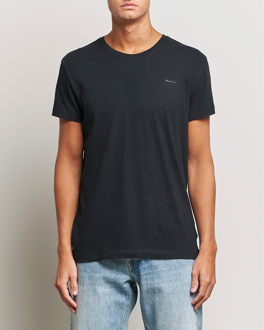 Homme | Vêtements | GANT | 2-Pack Crew Neck T-Shirt Black/White