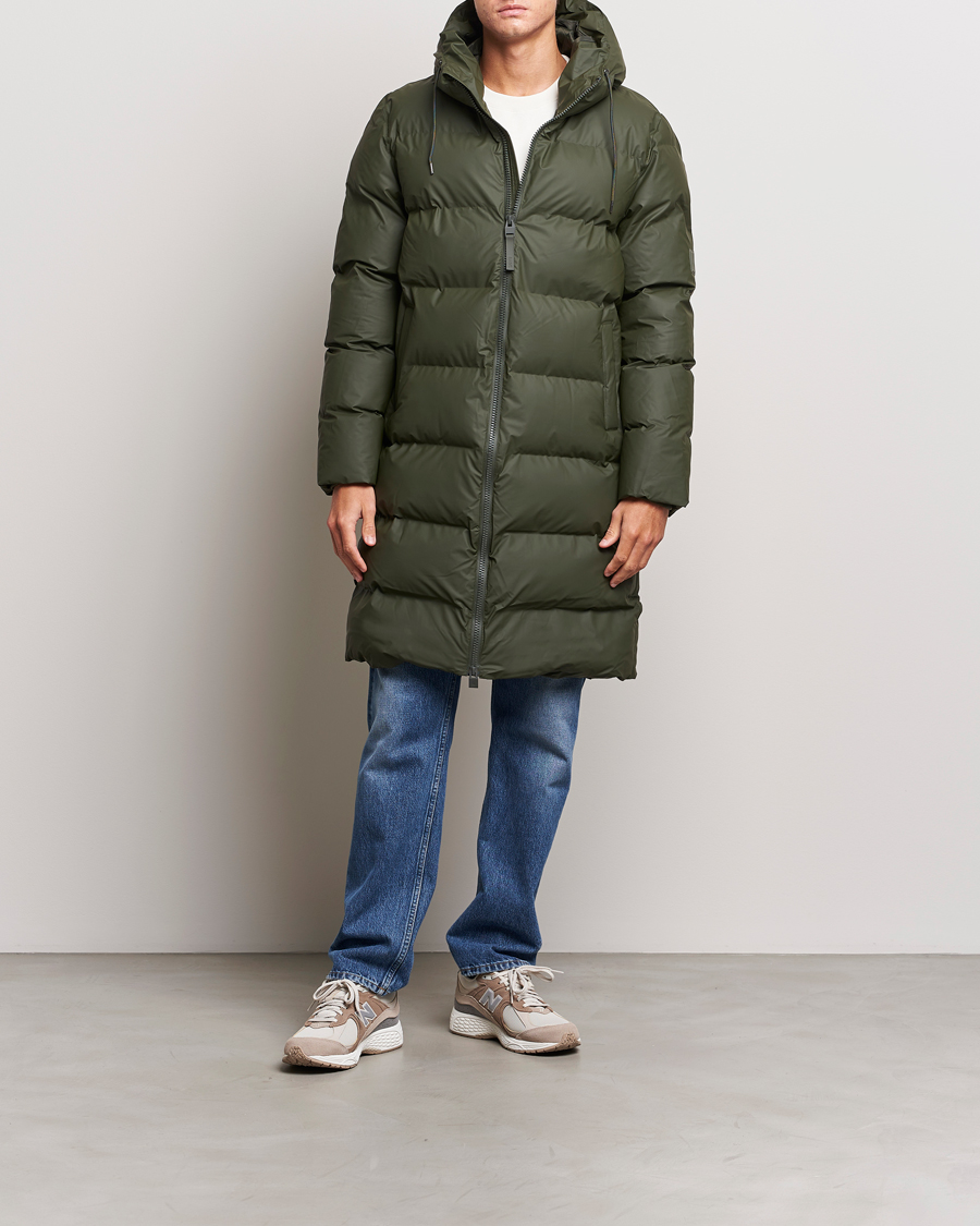 Homme | Manteaux Et Vestes | RAINS | Alta Long Puffer Jacket Green