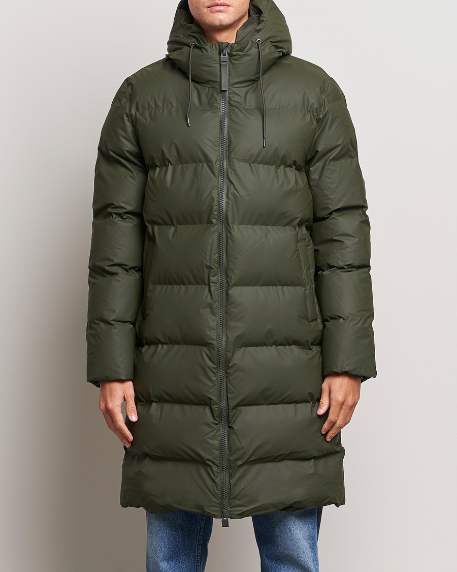 Homme | Manteaux Et Vestes | RAINS | Alta Long Puffer Jacket Green