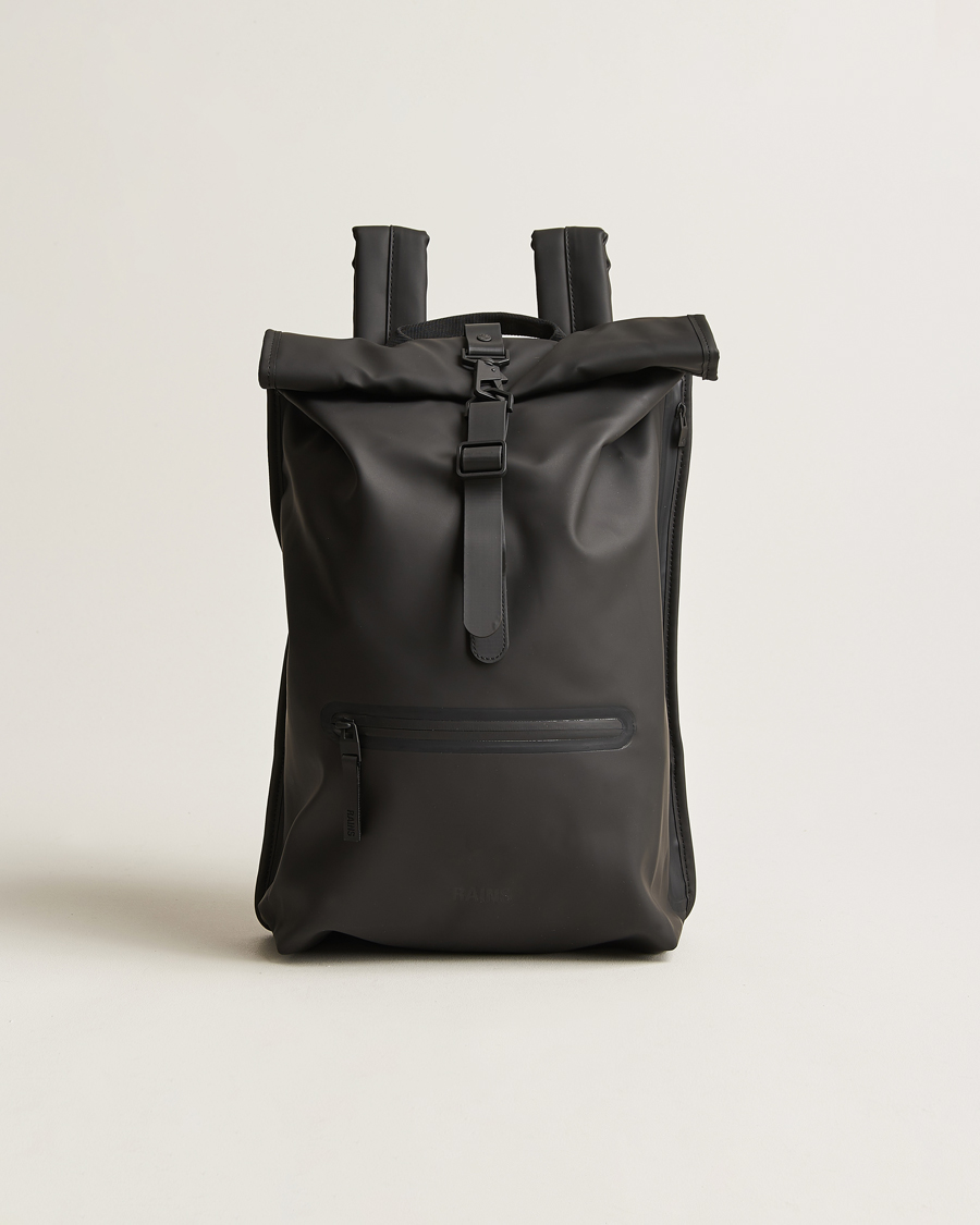 Homme | Sacs | RAINS | Rolltop Rucksack Black