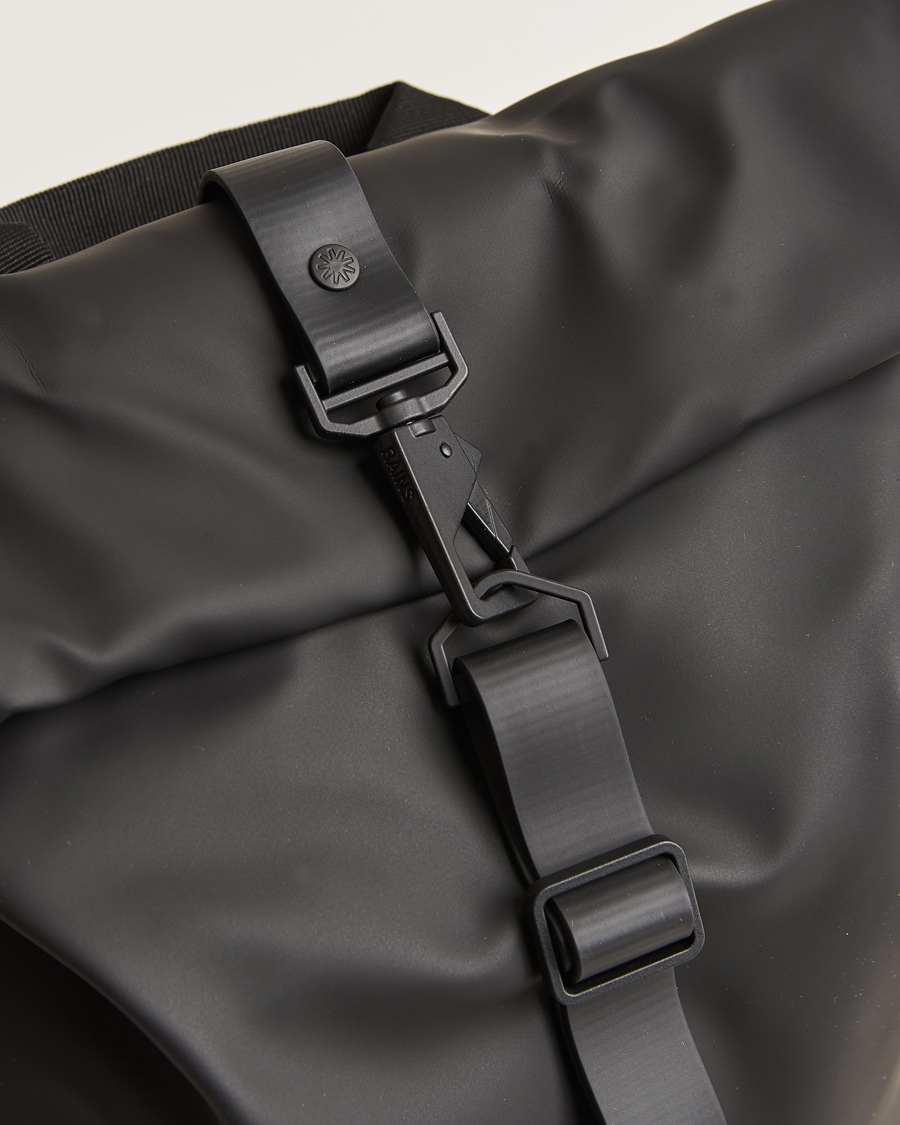 Homme | Sacs | RAINS | Rolltop Rucksack Black