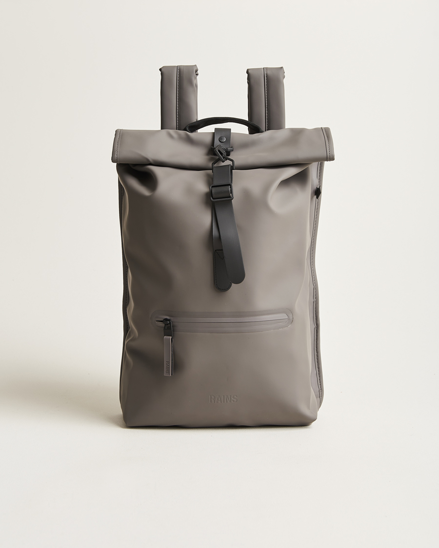 Homme | RAINS Rolltop Rucksack Grey | RAINS | Rolltop Rucksack Grey