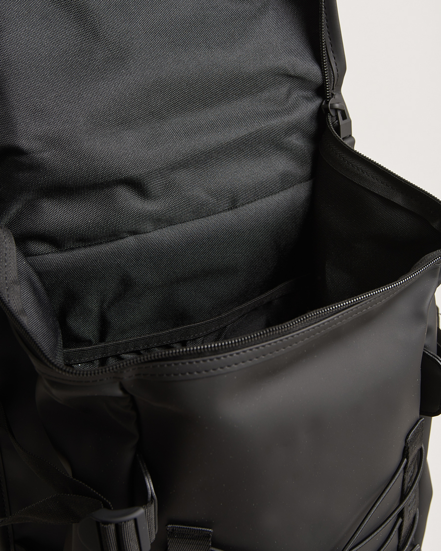 Homme | RAINS Trail Mountaineer Backpack Black | RAINS | Trail Mountaineer Backpack Black