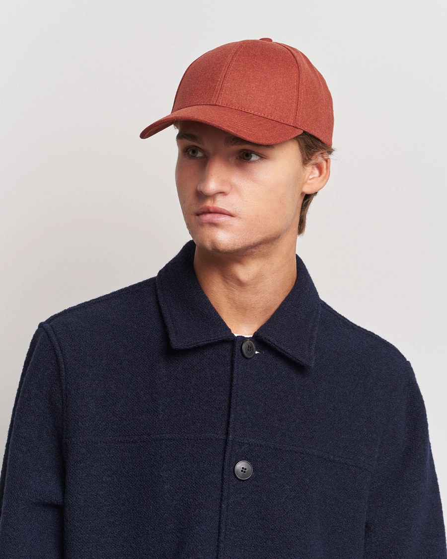 Homme |  | Varsity Headwear | Flannel Baseball Cap Coppo Orange
