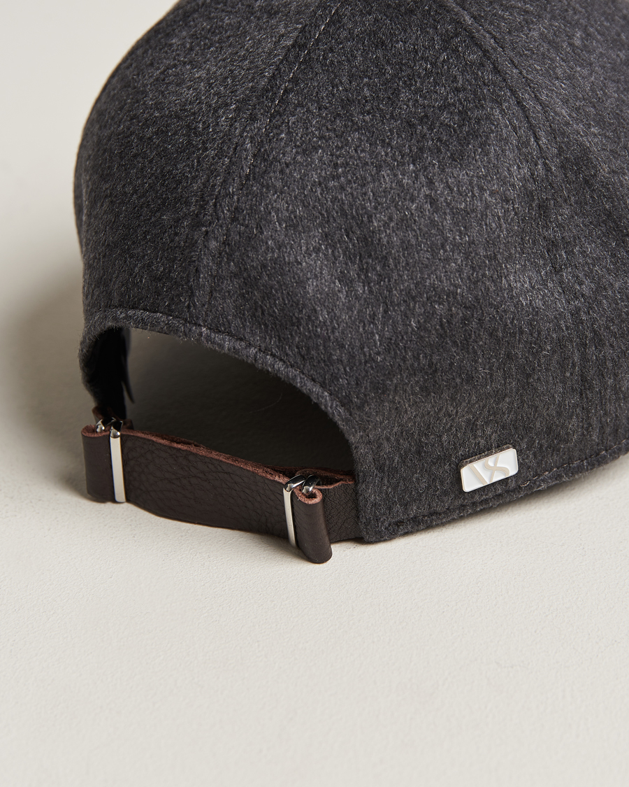 Homme | Varsity Headwear Cashmere Baseball Cap Flint Grey | Varsity Headwear | Cashmere Baseball Cap Flint Grey