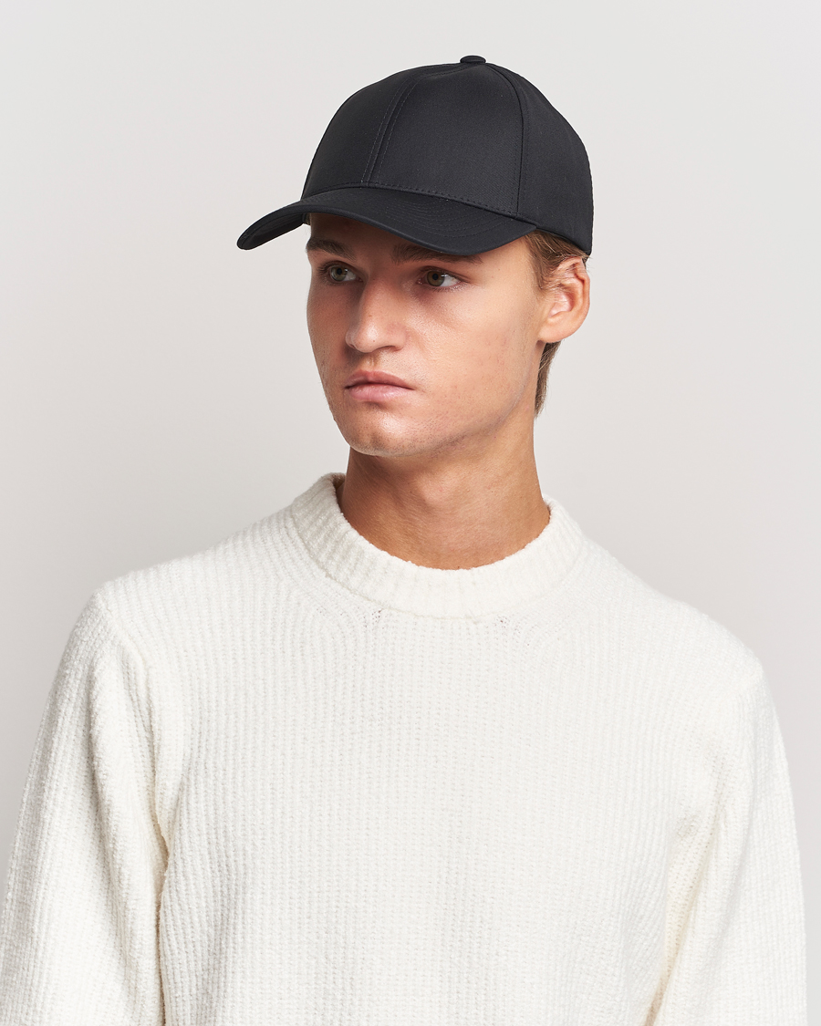 Homme |  | Varsity Headwear | Wool Tech Baseball Cap Black