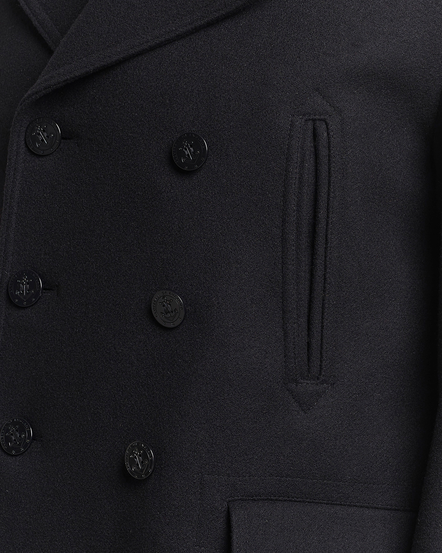 Homme | Manteaux Et Vestes | Gloverall | Churchill Reefer Peacoat Black