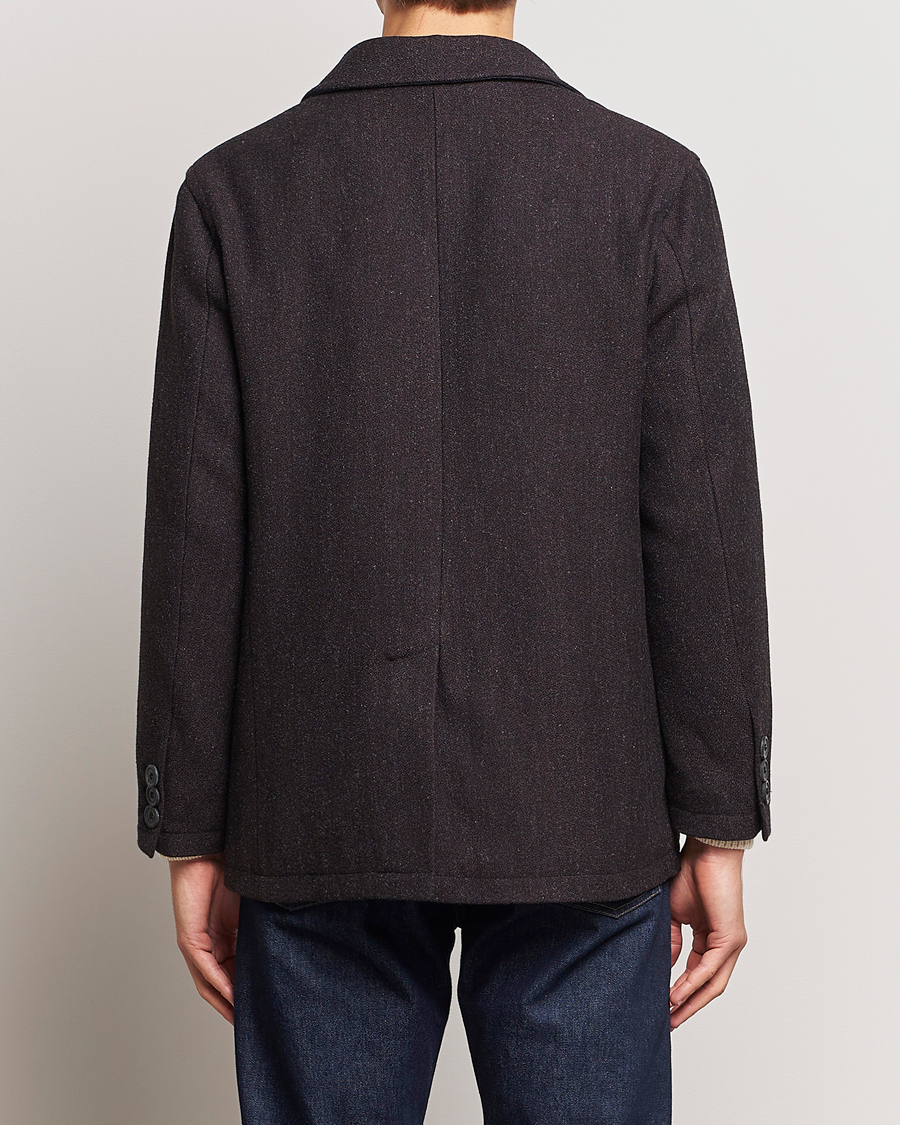 Homme | Manteaux Et Vestes | Gloverall | Wool Worker Shirt Jacket Mulberry