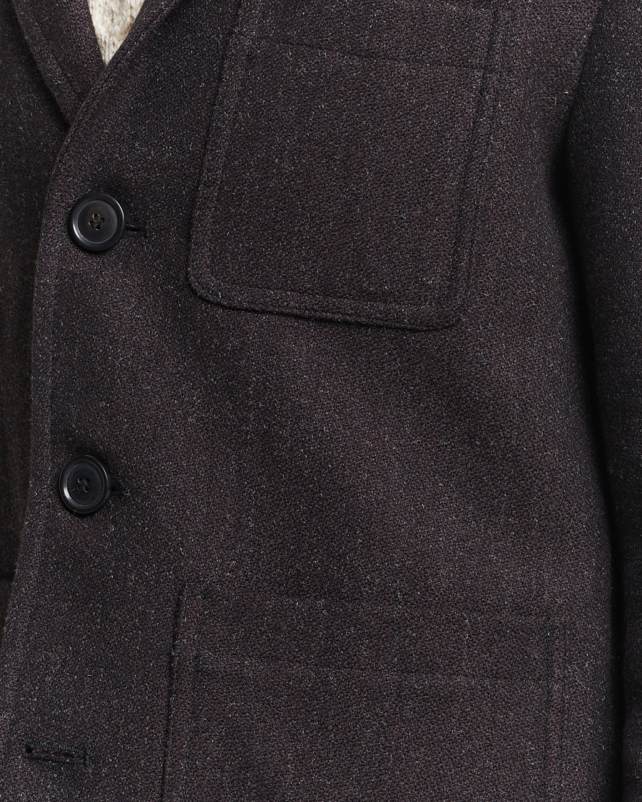 Homme | Manteaux Et Vestes | Gloverall | Wool Worker Shirt Jacket Mulberry