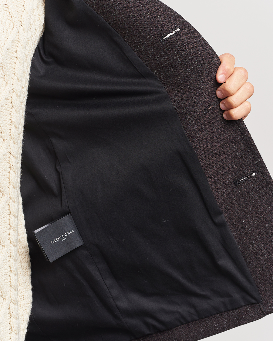 Homme | Manteaux Et Vestes | Gloverall | Wool Worker Shirt Jacket Mulberry