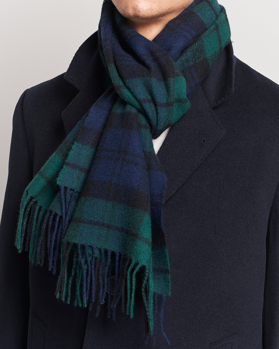 Homme | Gloverall Lambswool Scarf Blackwatch | Gloverall | Lambswool Scarf Blackwatch