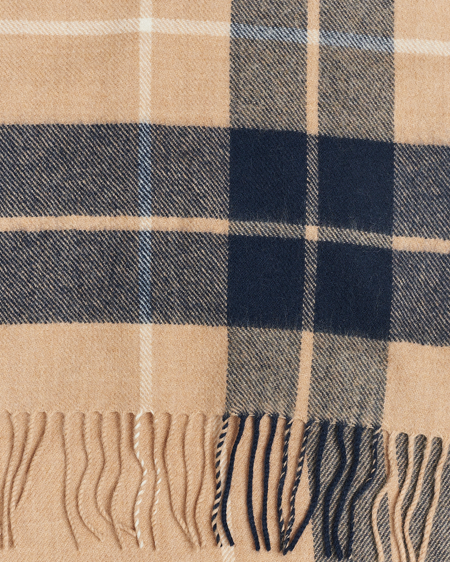 Homme | Gloverall Lambswool Scarf Camel Check | Gloverall | Lambswool Scarf Camel Check