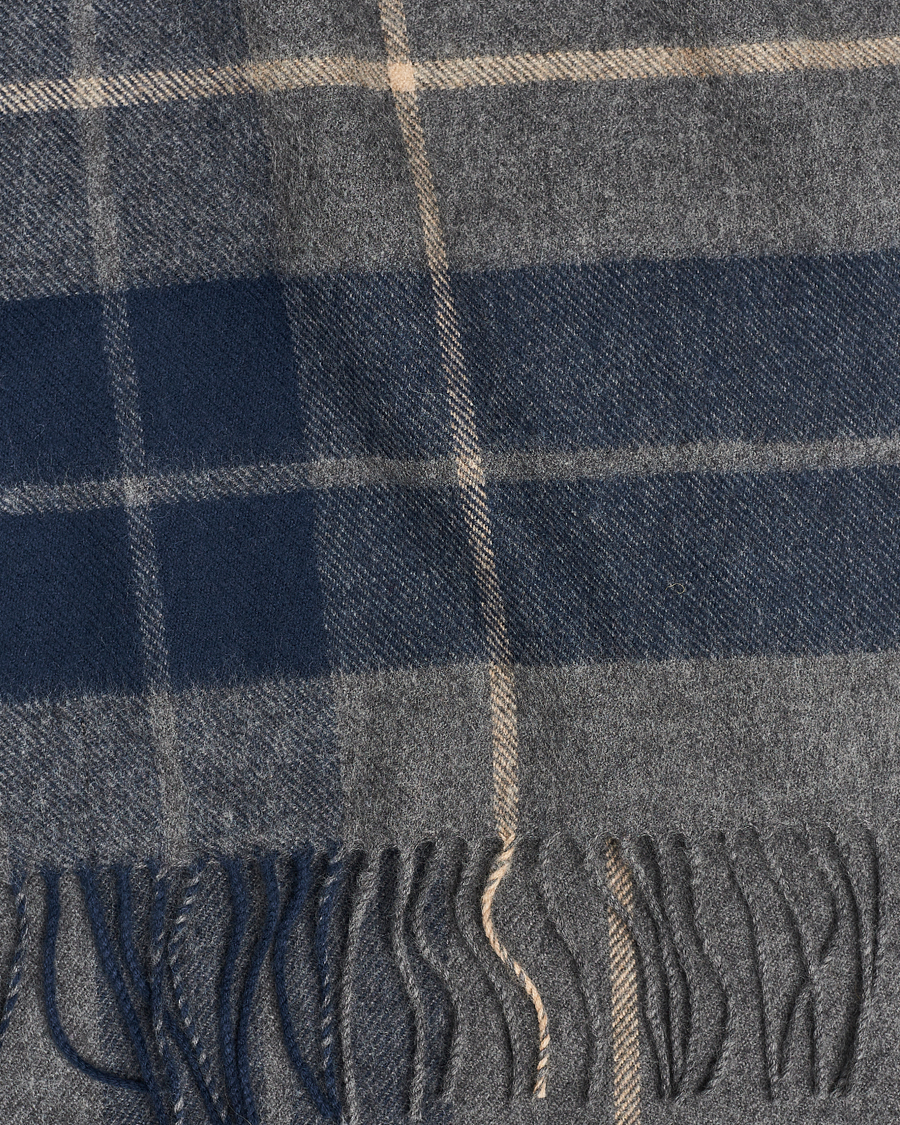 Homme |  | Gloverall | Lambswool Scarf Grey Check