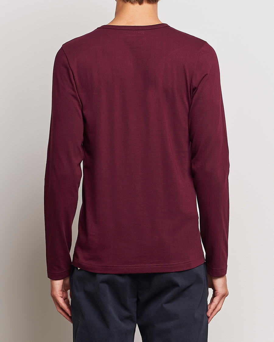 Homme | T-shirts | Merz b. Schwanen | 1950s Classic Loopwheeled Longsleeve T-Shirt Ruby Red