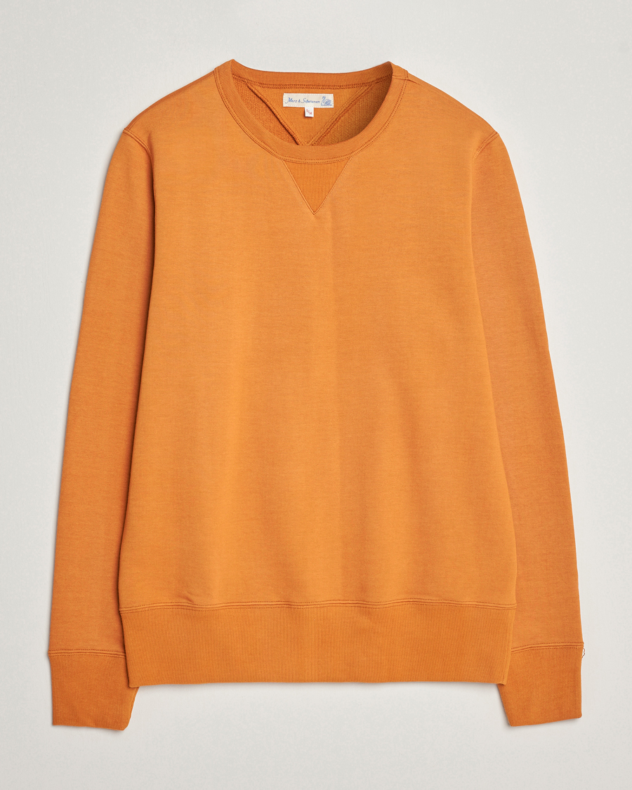 Homme | Pulls Et Tricots | Merz b. Schwanen | Organic Cotton Crew Neck Sweatshirt Desert Sun