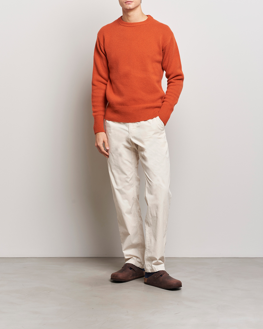 Homme | Pulls Et Tricots | Merz b. Schwanen | Cashmere/Merino Pullover Rust