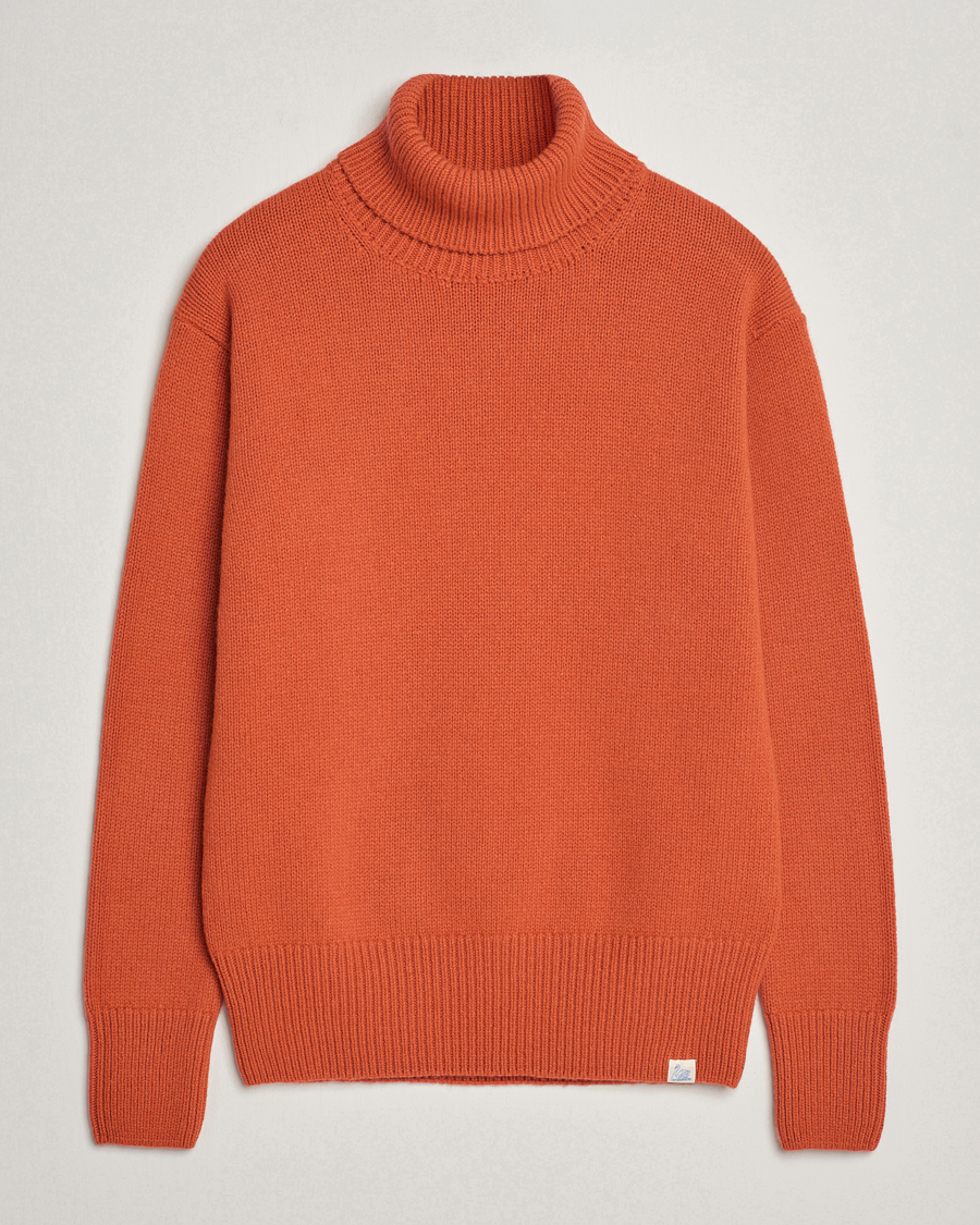 Homme | Pulls Et Tricots | Merz b. Schwanen | Cashmere/Merino Rollneck Rust