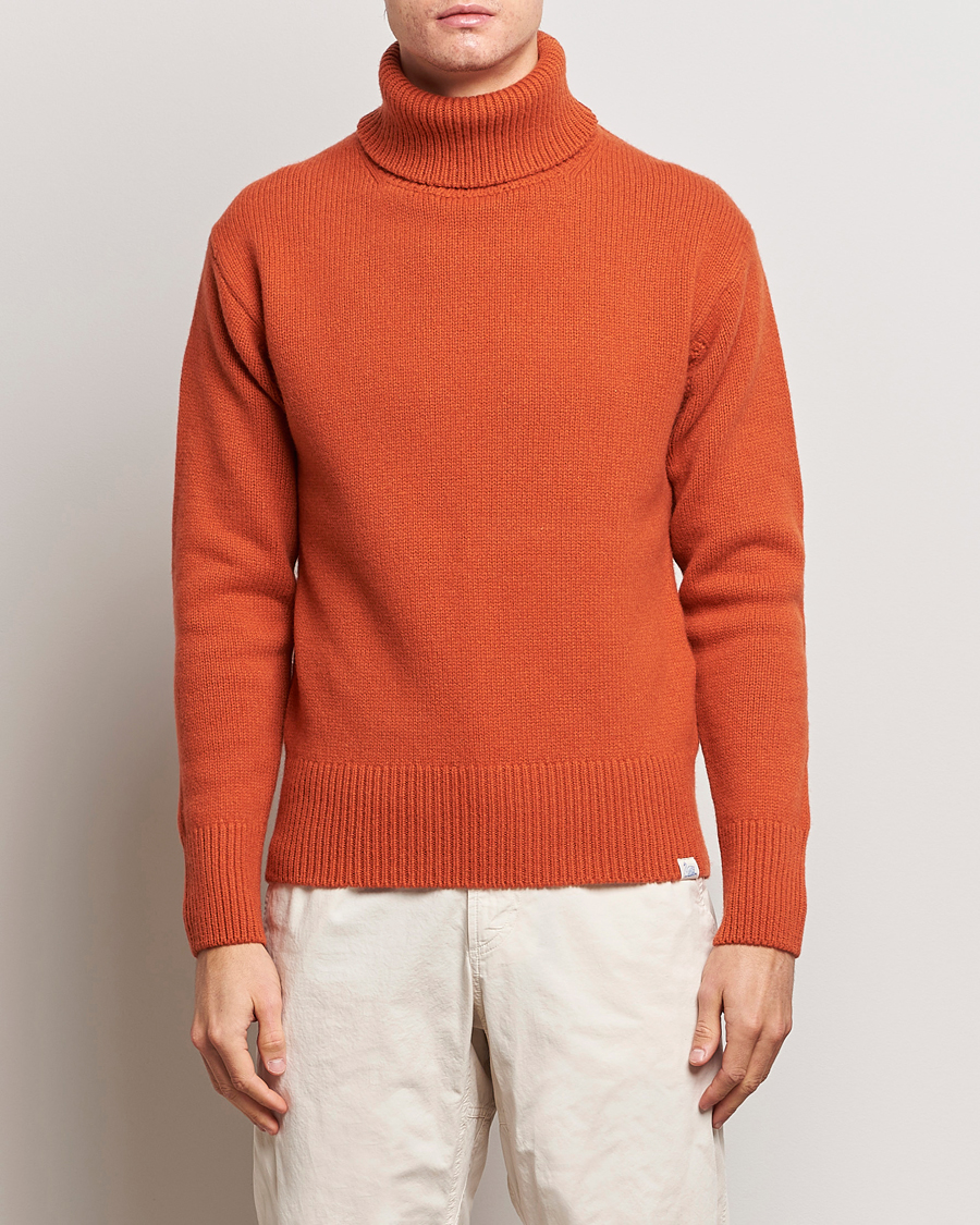 Homme | Pulls Et Tricots | Merz b. Schwanen | Cashmere/Merino Rollneck Rust