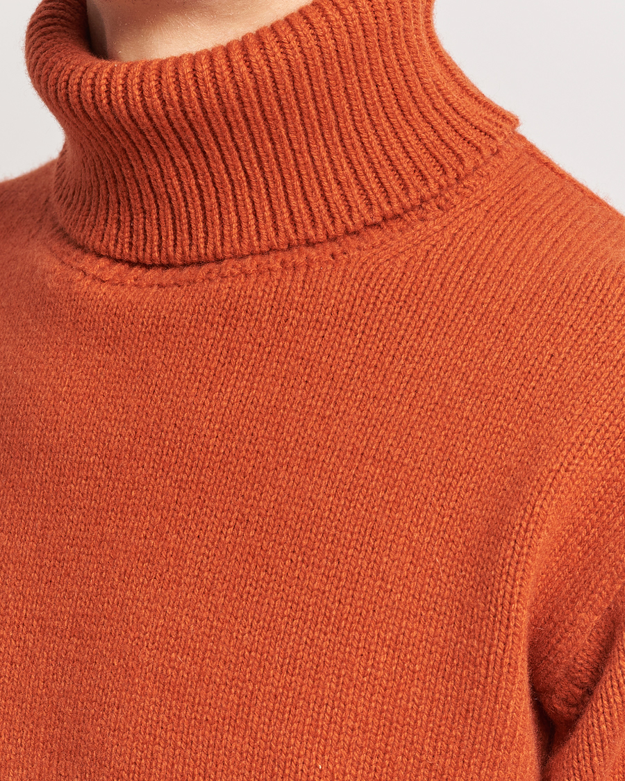 Homme | Pulls Et Tricots | Merz b. Schwanen | Cashmere/Merino Rollneck Rust