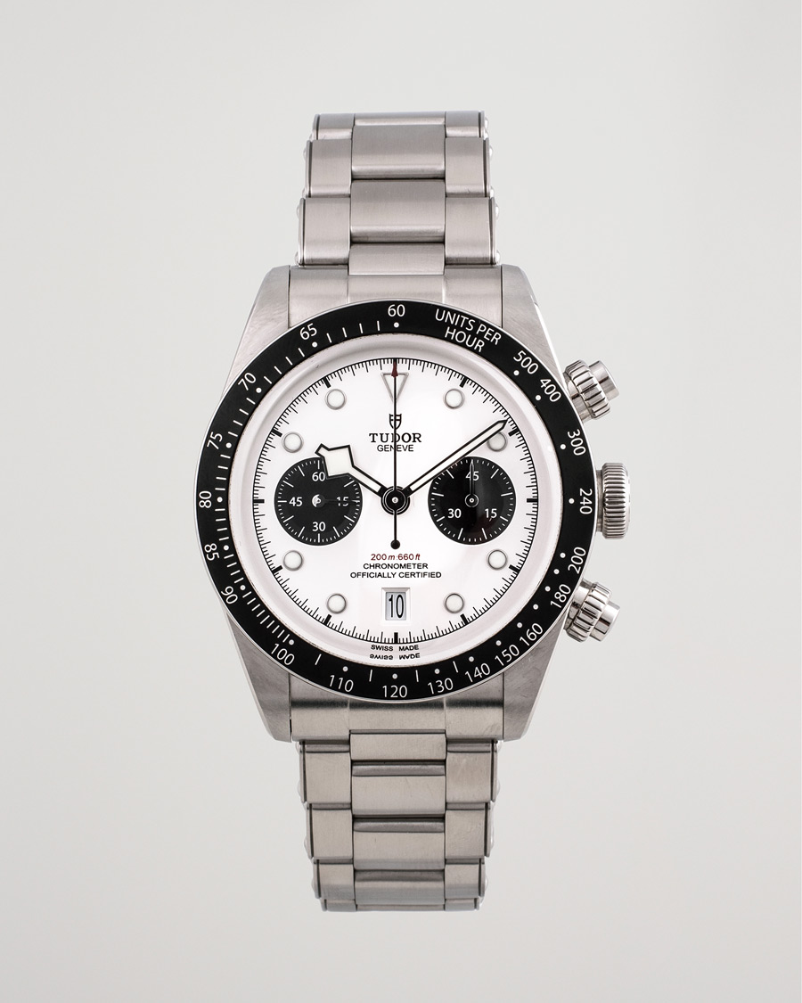 Homme | Tudor Pre-Owned Black Bay Chrono M79360N-0002 Steel Panda Steel White | Tudor Pre-Owned | Black Bay Chrono M79360N-0002 Steel Panda Steel White