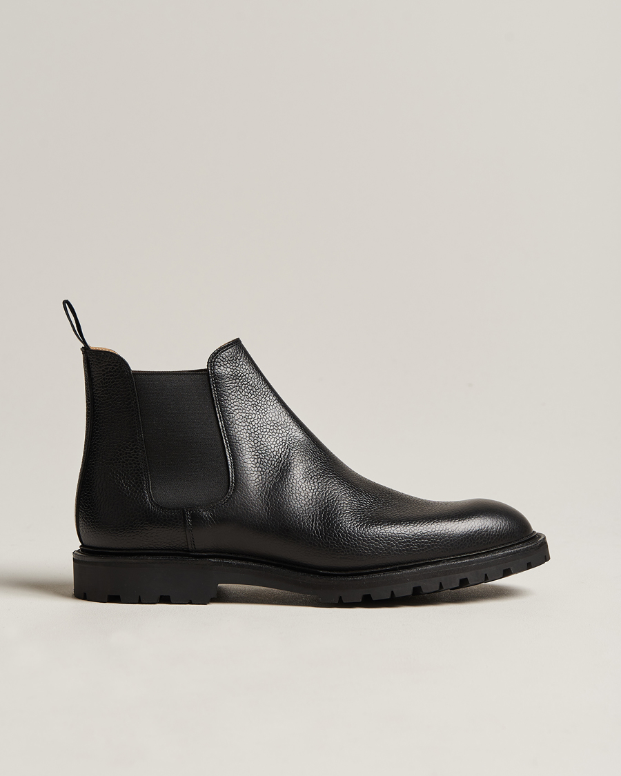 Homme | Bottes | Crockett & Jones | Chelsea 11 Black Calf Grained
