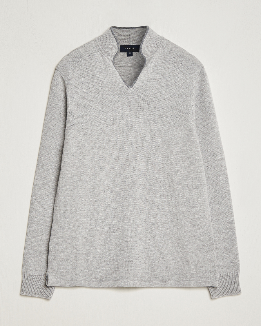 Homme | Pulls Et Tricots | SEASE | Ellen Cashmere Pullover Pearl Grey