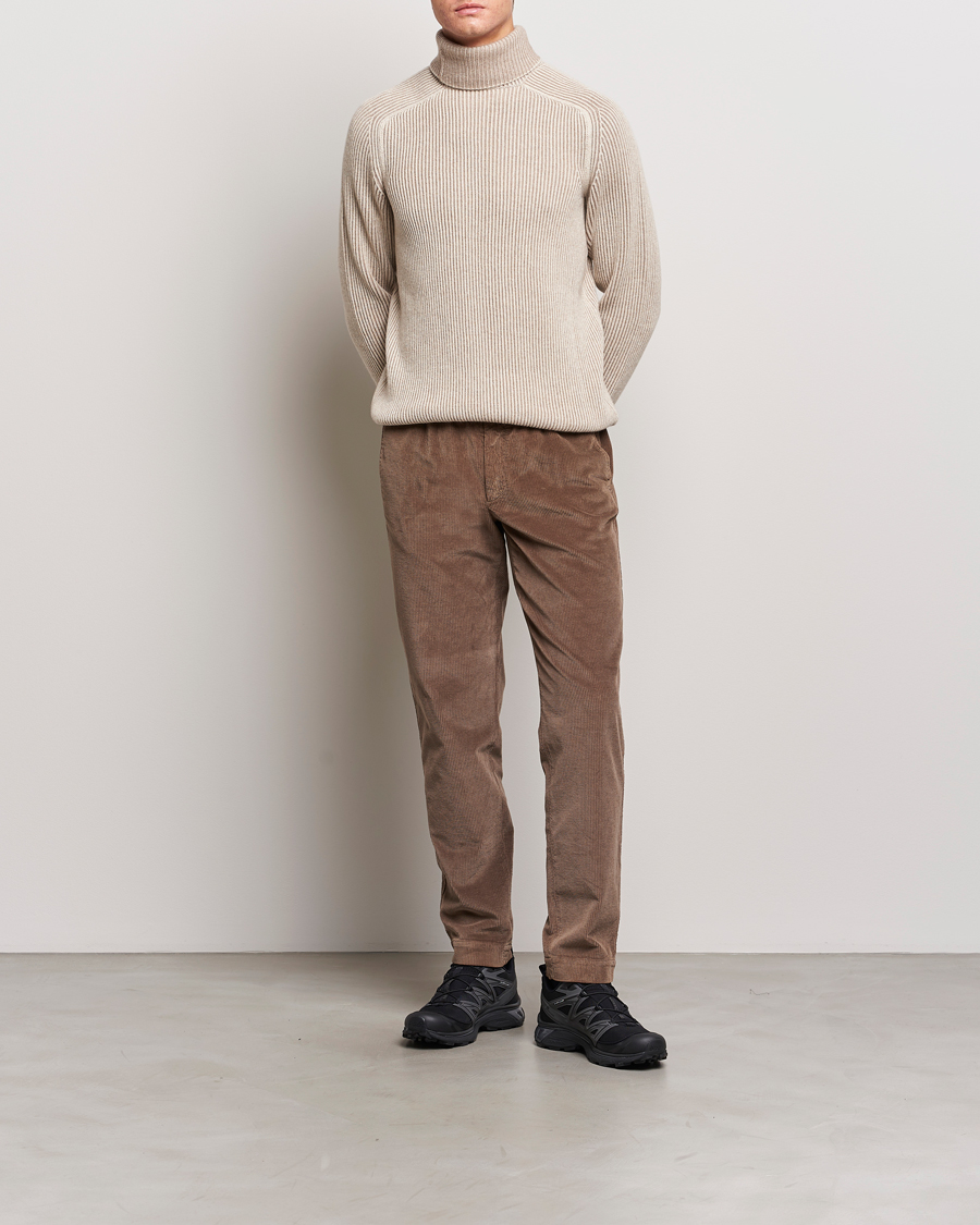 Homme | Pulls Et Tricots | SEASE | Dinghy Rib Cashmere Rollneck Oyster