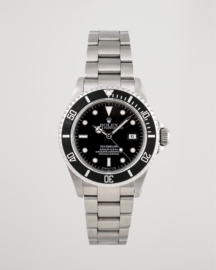 Homme | Rolex Pre-Owned Sea Dweller 16600 Oyster Perpetual Steel Black Steel Black | Rolex Pre-Owned | Sea Dweller 16600 Oyster Perpetual Steel Black Steel Black