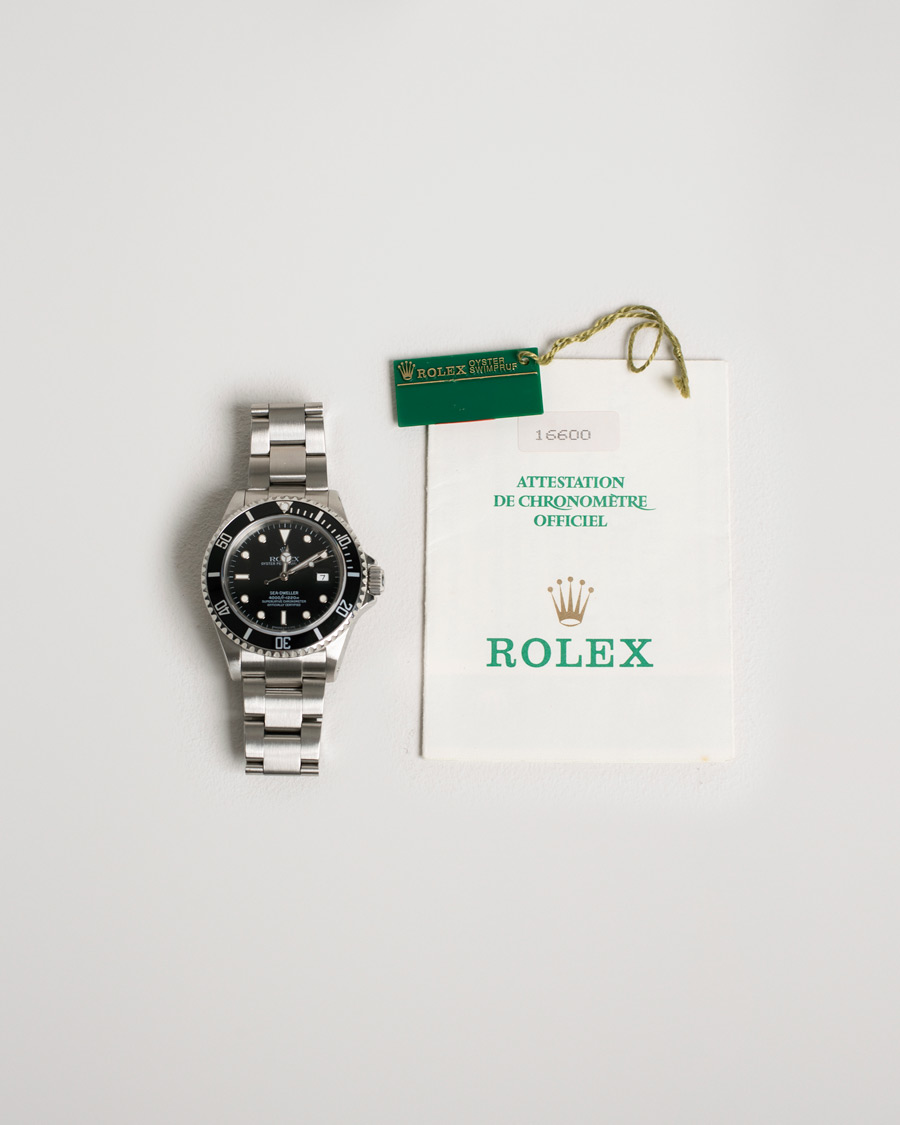 Homme | Rolex Pre-Owned Sea Dweller 16600 Oyster Perpetual Steel Black Steel Black | Rolex Pre-Owned | Sea Dweller 16600 Oyster Perpetual Steel Black Steel Black