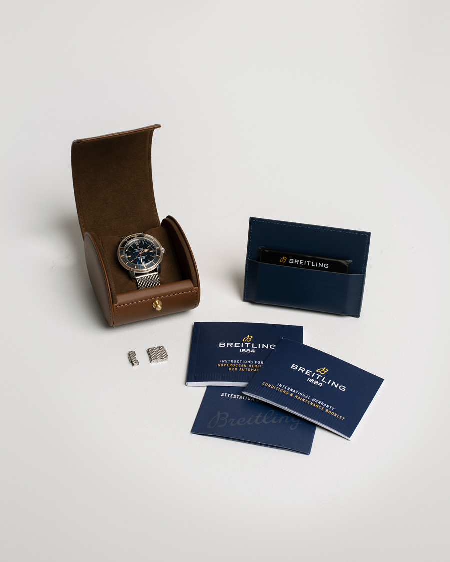 Homme | Breitling Pre-Owned Superocean Heritage 42 UB2010 Steel Black | Breitling Pre-Owned | Superocean Heritage 42 UB2010 Steel Black