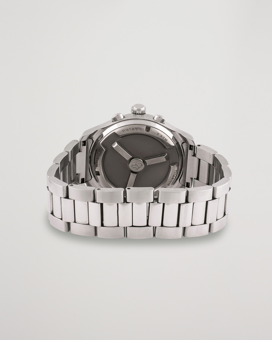 Homme | Sjöö Sandström Pre-Owned Chronolink Worldtimer WT 6202 Steel White | Sjöö Sandström Pre-Owned | Chronolink Worldtimer WT 6202 Steel White