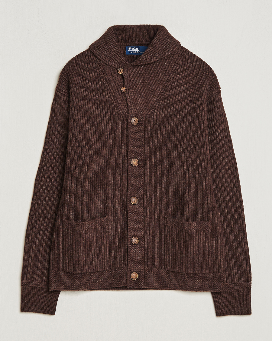 Homme | Pulls Et Tricots | Polo Ralph Lauren | Wool Knitted Sweater Bear Brown Heather