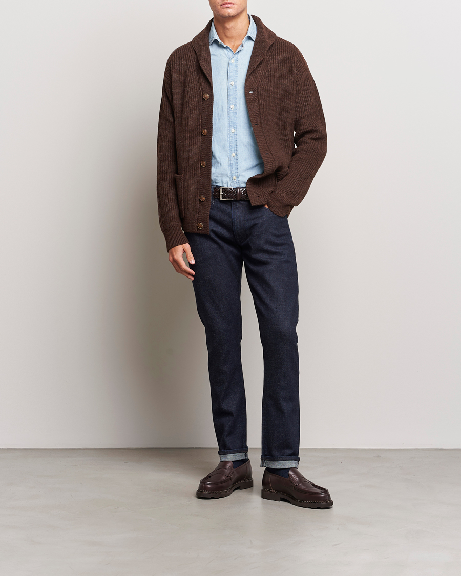 Homme | Pulls Et Tricots | Polo Ralph Lauren | Wool Knitted Sweater Bear Brown Heather