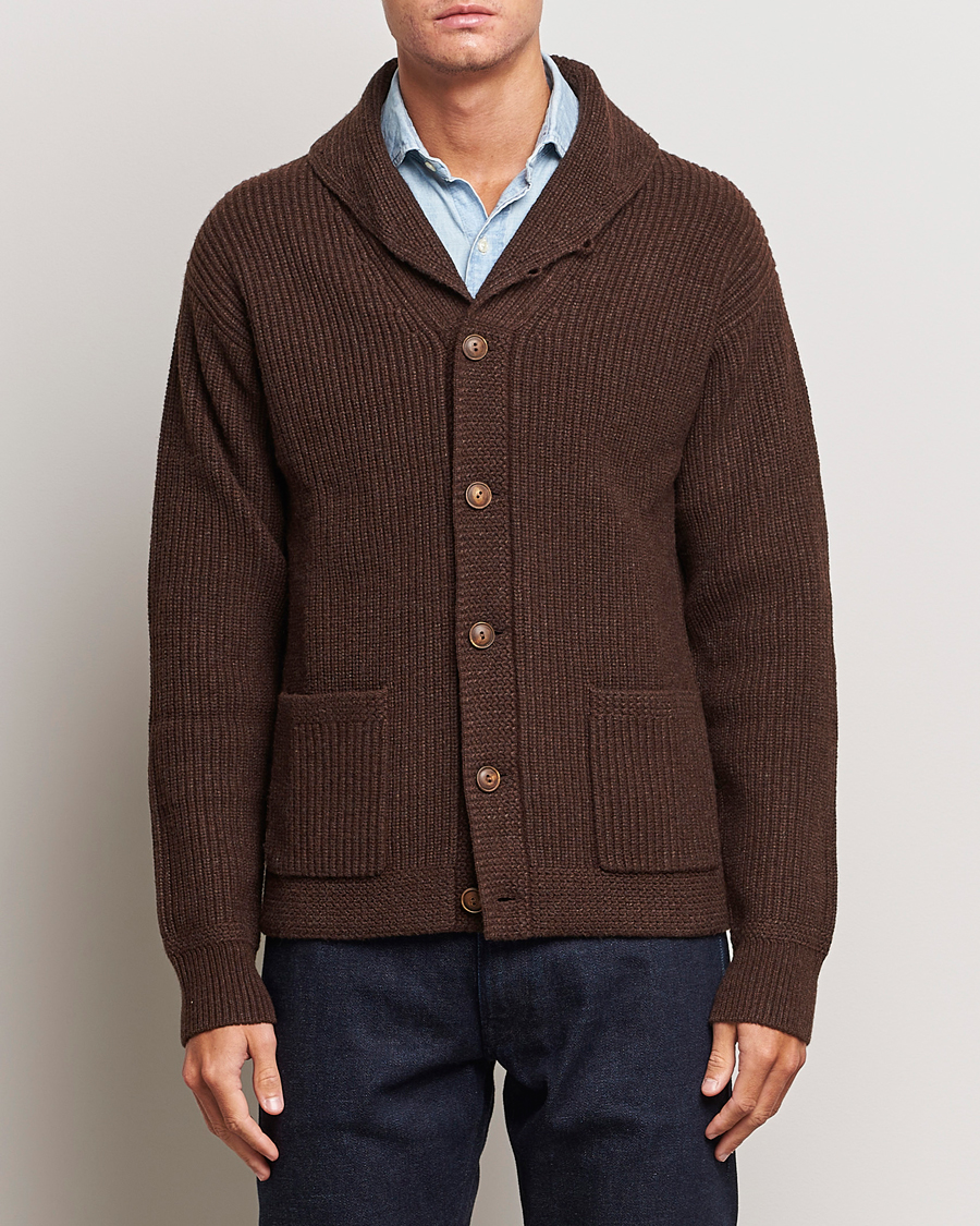 Homme | Pulls Et Tricots | Polo Ralph Lauren | Wool Knitted Sweater Bear Brown Heather