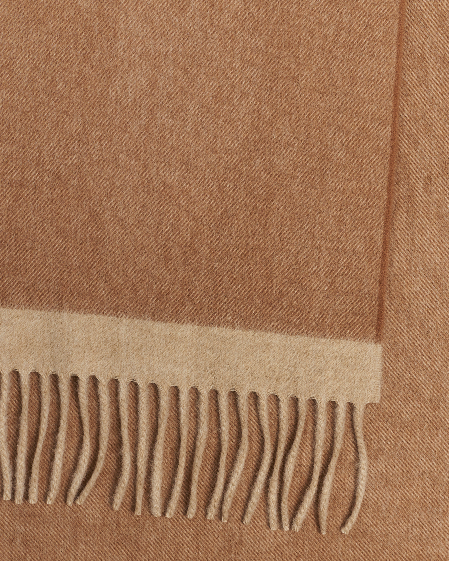 Homme | Begg & Co Solid Board Wool/Cashmere Scarf Warm Natural | Begg & Co | Solid Board Wool/Cashmere Scarf Warm Natural