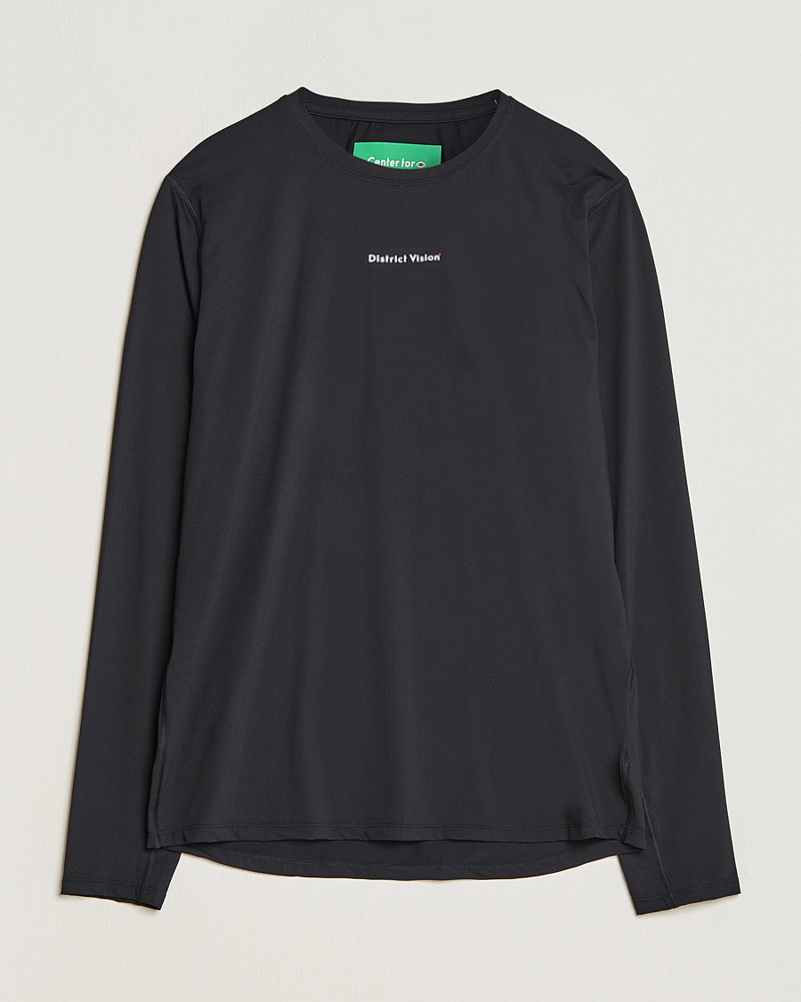 Homme | T-shirts | District Vision | Ultralight Aloe Long Sleeve Black