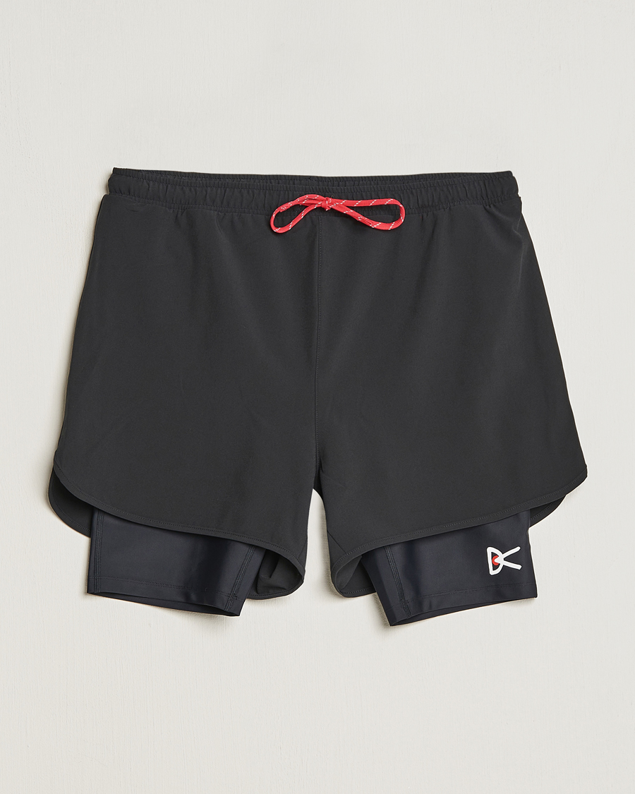 Homme | Shorts | District Vision | Layered Pocketed Trail Shorts Black